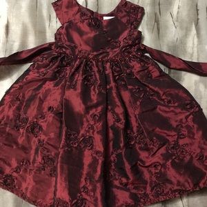 Beautiful burgundy holiday dress